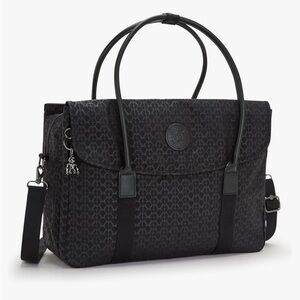 Chic Black Geometric Tote Bag